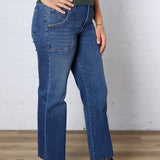 KUT Avery High Rise Easy Straight Jeans - Fortune