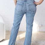 Idalia Straight Leg Denim - Absolute Zero