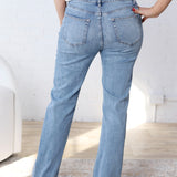 Idalia Straight Leg Denim - Absolute Zero