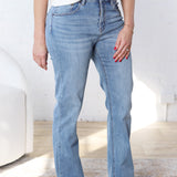 Idalia Straight Leg Denim - Absolute Zero