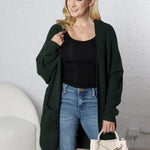 Imara Batwing Sleeve Cardigan - Hunter Green