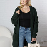 Imara Batwing Sleeve Cardigan - Hunter Green