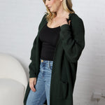 Imara Batwing Sleeve Cardigan - Hunter Green