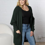 Imara Batwing Sleeve Cardigan - Hunter Green