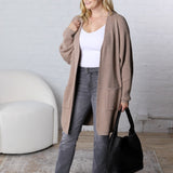 Imara Batwing Sleeve Cardigan - Taupe