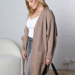 Imara Batwing Sleeve Cardigan - Taupe