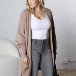 Imara Batwing Sleeve Cardigan - Taupe