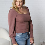 Inara Puff Sleeve Square Neck Top