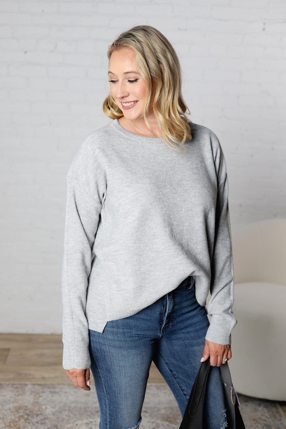 Inez Oversized Sweater - Grey