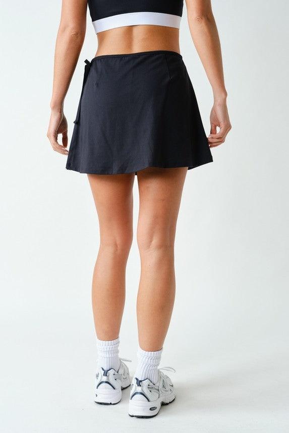 Isabelle Venice Wrap Skort - Black