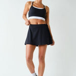 Isabelle Venice Wrap Skort - Black