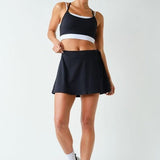 Isabelle Venice Wrap Skort - Black