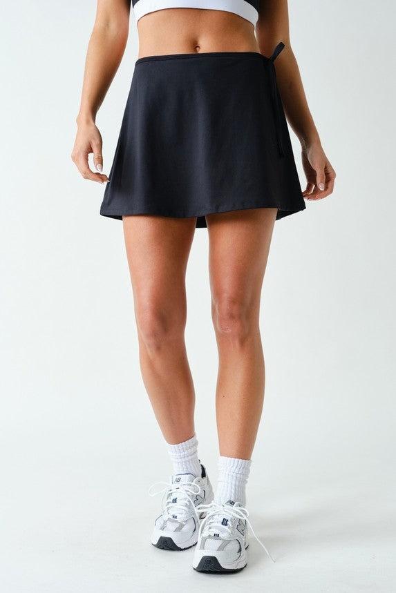 Isabelle Venice Wrap Skort - Black