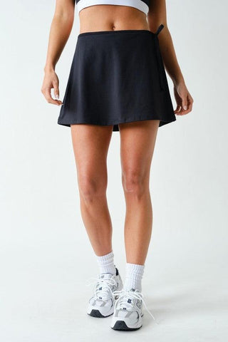 Isabelle Venice Wrap Skort - Black