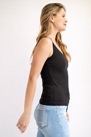 Isla Butter Soft Sleeveless Tank - Black