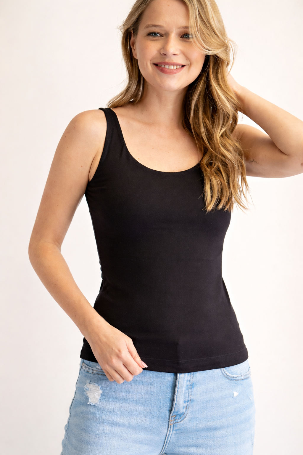 Isla Butter Soft Sleeveless Tank - Black