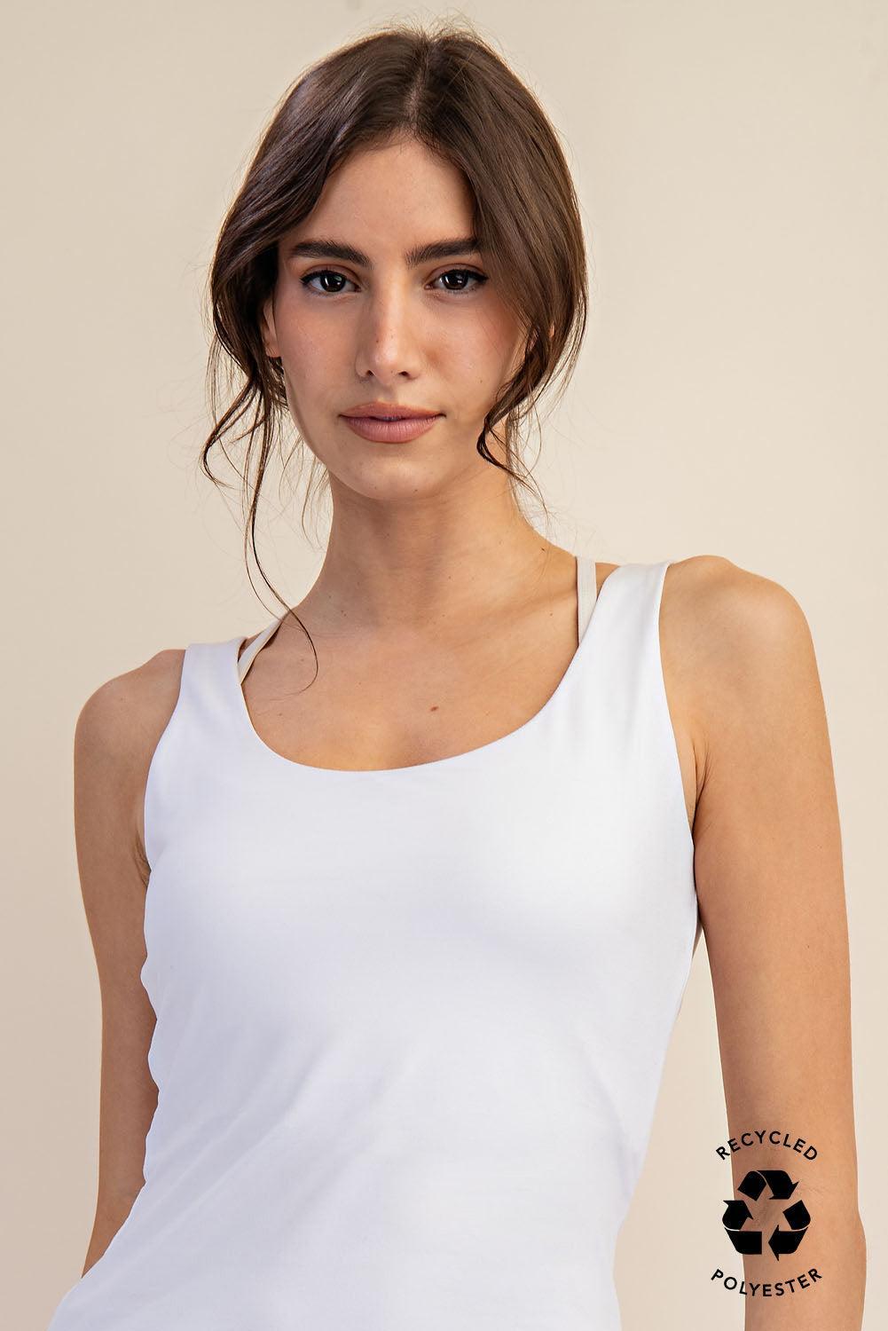 Isla Butter Soft Sleeveless Tank - White