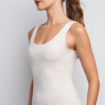 Isla Butter Soft Sleeveless Tank - White Pearl