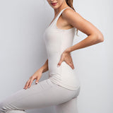 Isla Butter Soft Sleeveless Tank - White Pearl