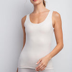 Isla Butter Soft Sleeveless Tank - White Pearl