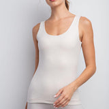 Isla Butter Soft Sleeveless Tank - White Pearl