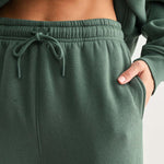 Islyn Fleece Billow Pants - Eldergreen
