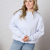 Islyn Oversized Fleece Sweatshirt - Halogen Blue