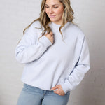 Islyn Oversized Fleece Sweatshirt - Halogen Blue