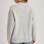 Ismarie Button Down Cardigan - Heather Grey FINAL SALE