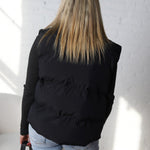 Ismay Zipper Puffer Vest - Black