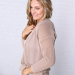 Ivara Chunky Knit Classic Cotton Cardigan - Mocha