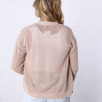 Ivara Chunky Knit Classic Cotton Cardigan - Mocha