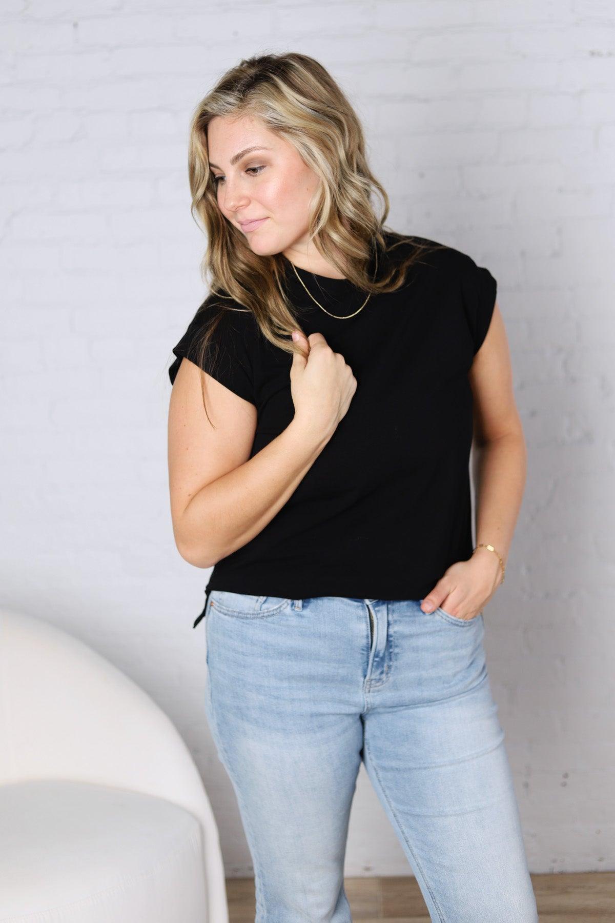 Ivara Short Sleeve Tee - Black