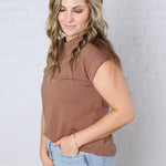 Ivara Short Sleeve Tee - Mocha