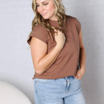 Ivara Short Sleeve Tee - Mocha