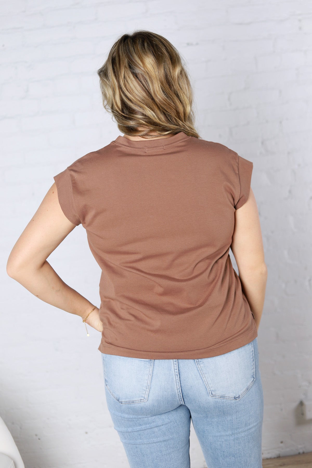 Ivara Short Sleeve Tee - Mocha