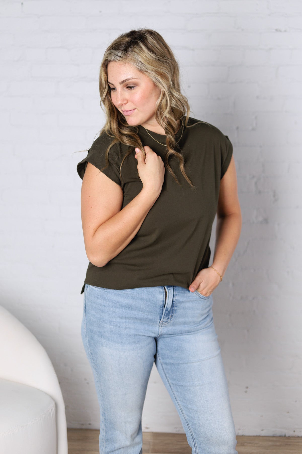 Ivara Short Sleeve Tee - Olive