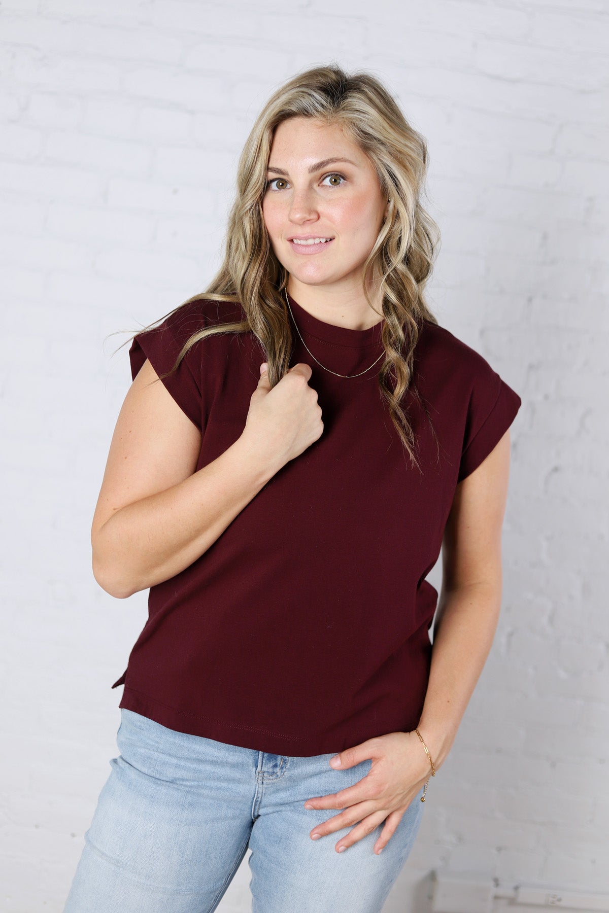 Ivara Short Sleeve Tee - Raisin