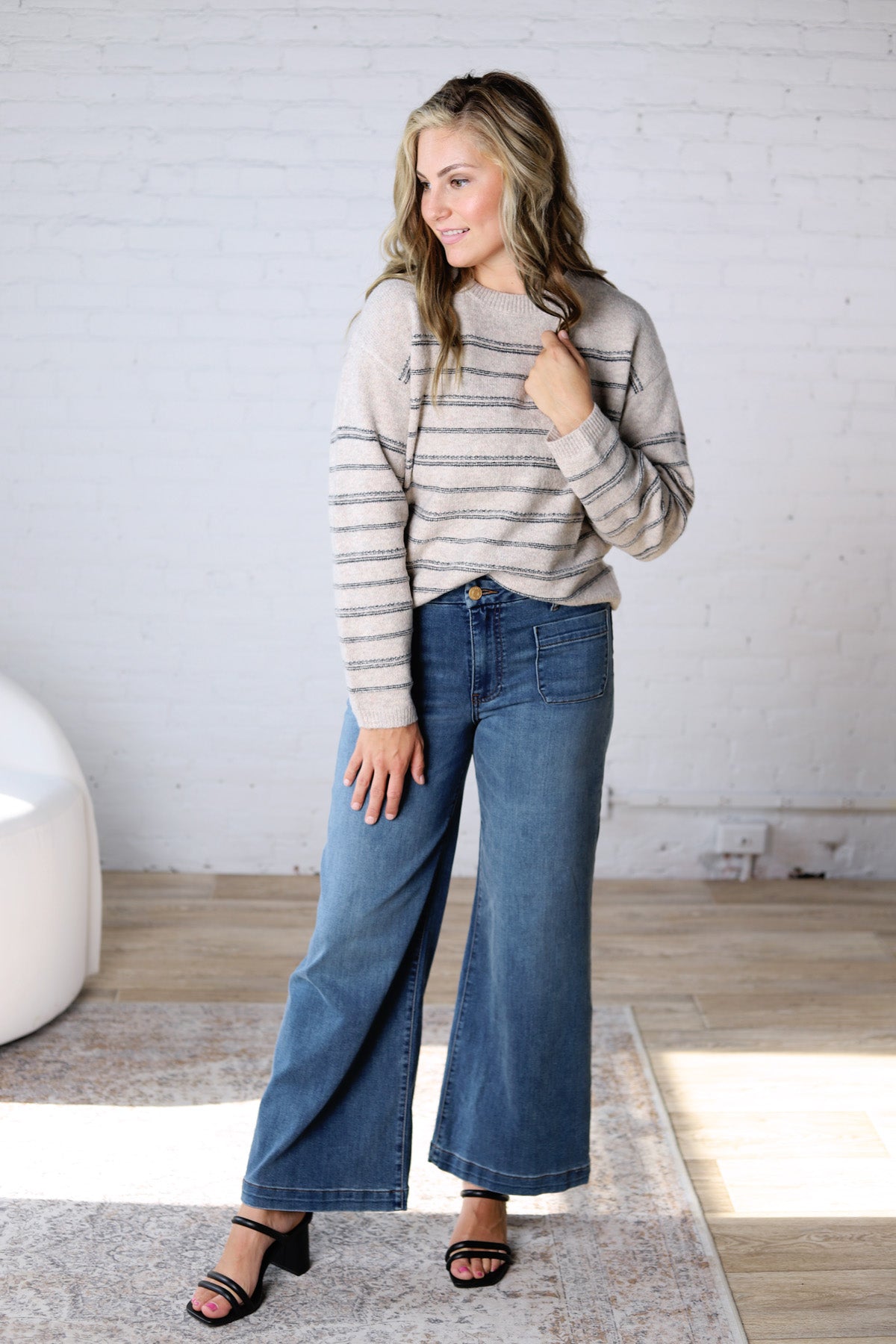 Ivelie Striped Pullover