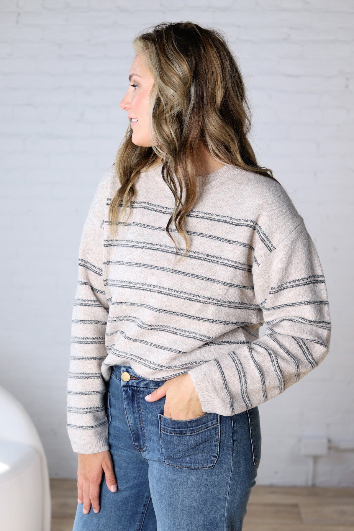 Ivelie Striped Pullover
