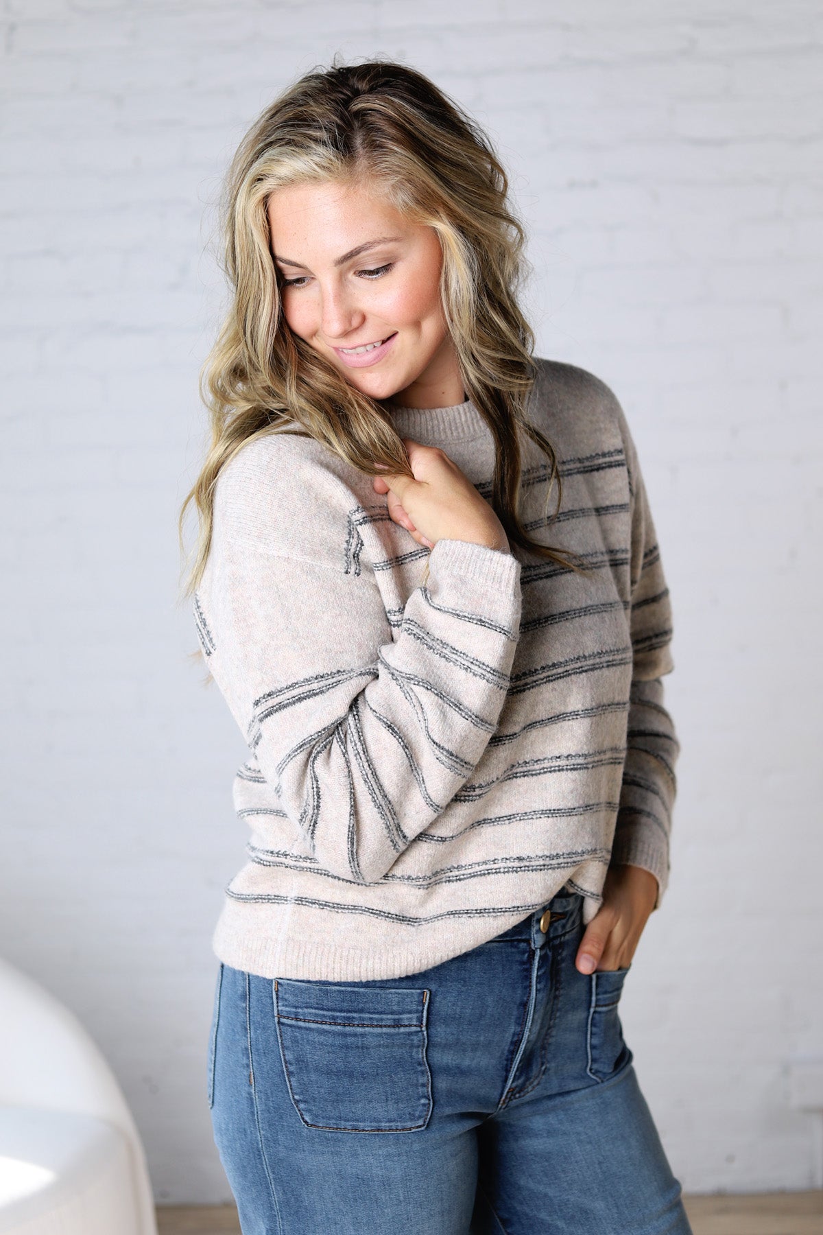 Ivelie Striped Pullover