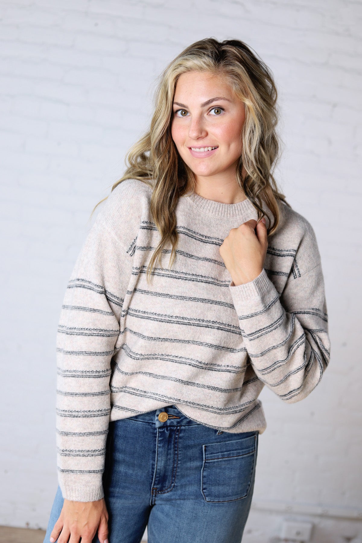 Ivelie Striped Pullover
