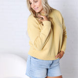 Ivy Knit Pullover Sweater - Honey