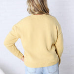 Ivy Knit Pullover Sweater - Honey