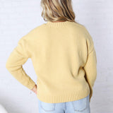 Ivy Knit Pullover Sweater - Honey