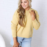 Ivy Knit Pullover Sweater - Honey