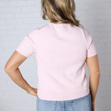 Izzy Crop Sweater Top - Ballet