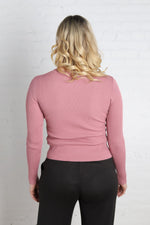 Izzy Rib Knit Top - Light Pink