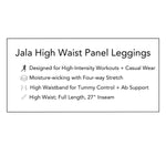 Jala Highwaist Panel Leggings - Black