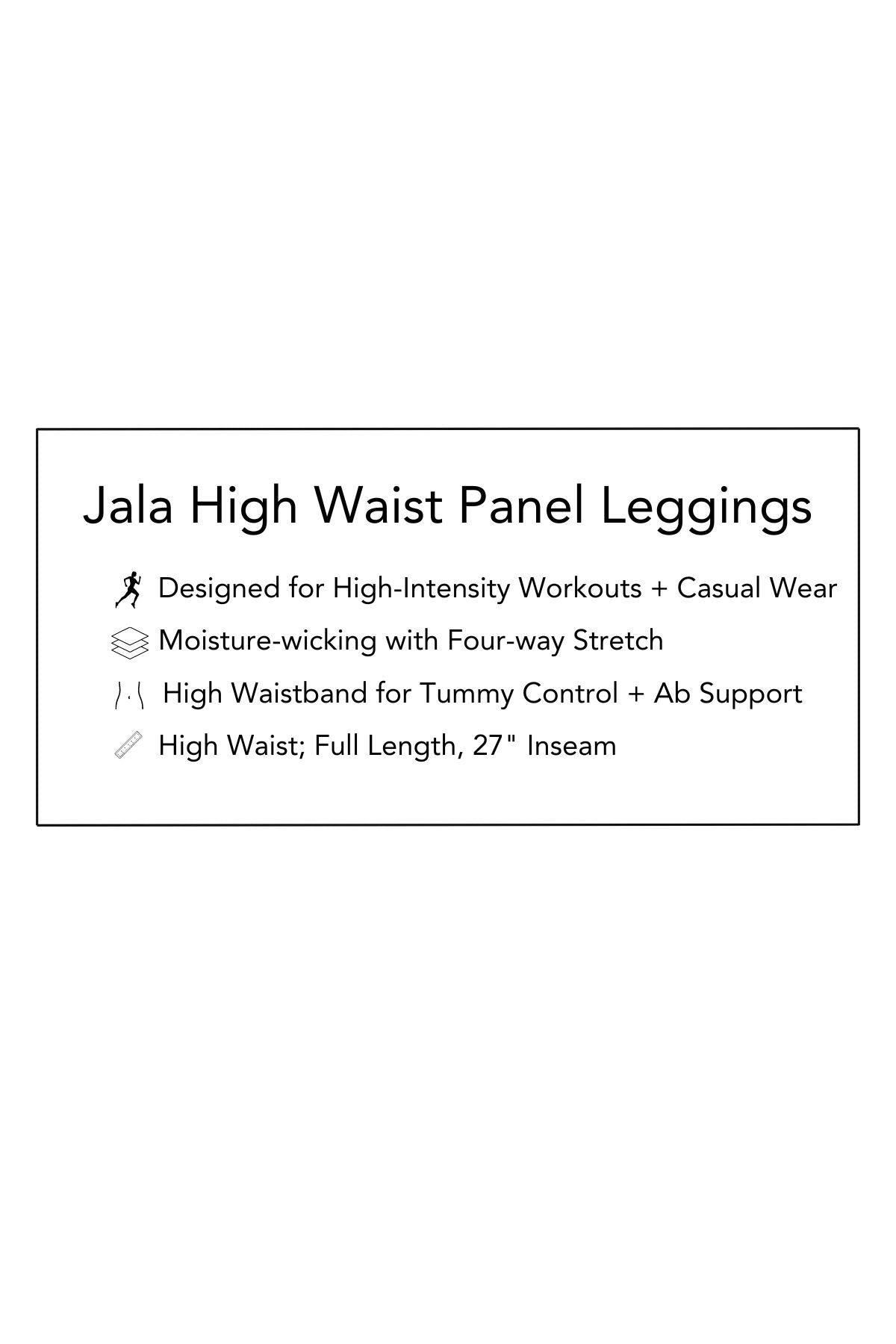 Jala Highwaist Panel Leggings - Grape